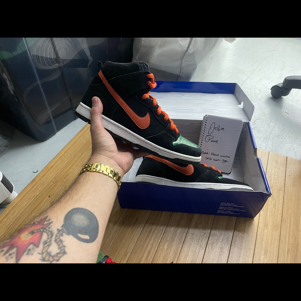 Size 9.5 - Nike SB Dunk High "Jagermeister"